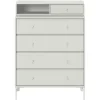 Montana Furniture Keep chest of drawers, Snow legs - 09 Nordic