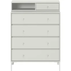Montana Furniture Keep chest of drawers, Snow legs - 09 Nordic