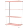 Montana Furniture Montana Free 300000 shelf, 167 ruby - chrome
