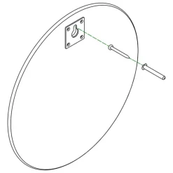 Montana Furniture Montana Mini mirror, round, 04 Anthracite