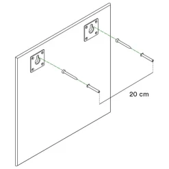 Montana Furniture Montana Mini mirror, square, 161 Mist