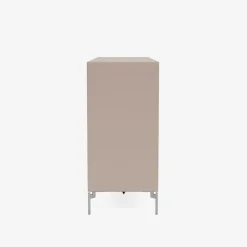 Montana Furniture Pair sideboard, matt chrome legs - 137 Mushroom