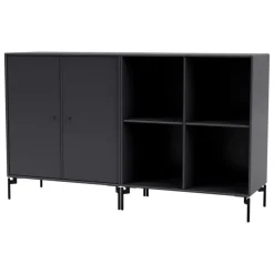 Montana Furniture Pair sideboard, black legs - 04 Anthracite