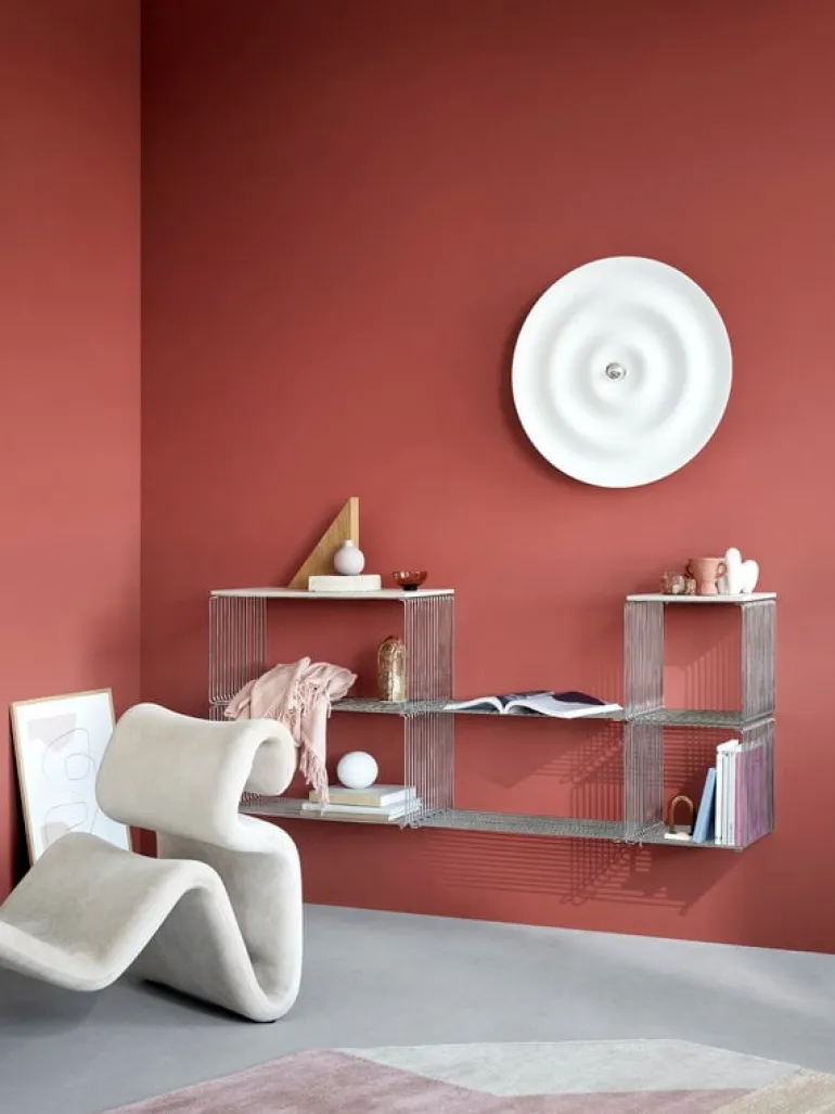 Montana Furniture Panton Wire Single top panel, depth 34,8 cm, 131 White Oak