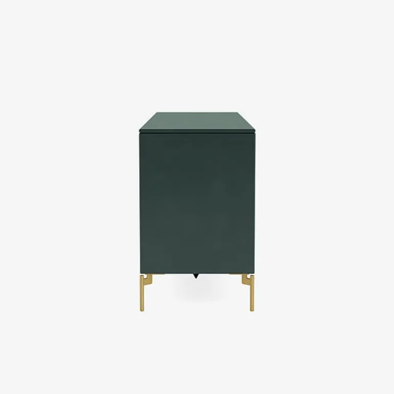 Montana Furniture Save low sideboard, brass legs - 163 Black jade