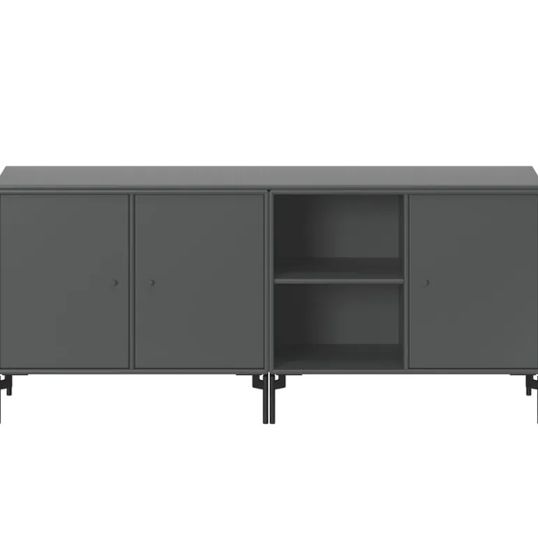 Montana Furniture Save low sideboard, black legs - 04 Antracite