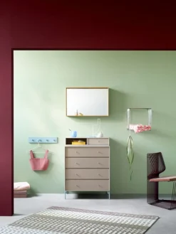 Montana Furniture Shelfie mirror, 46,8 x 69,6 cm, 101 New White