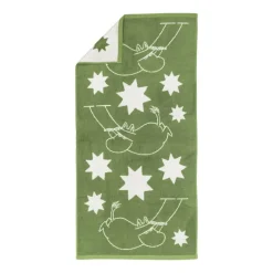 Moomin Arabia Moomin bath towel, 70 x 140 cm, Stars, green