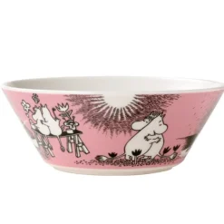 Moomin Arabia Moomin bowl Love, pink