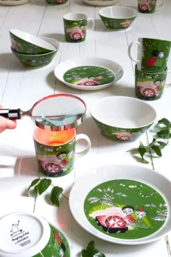 Moomin Arabia Moomin bowl, Thingumy and Bob, green