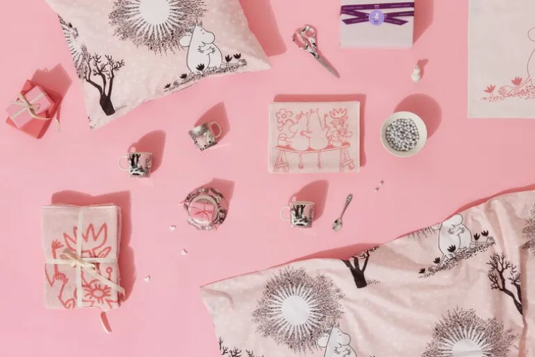 Moomin Arabia Moomin duvet cover set, Love, 150 x 210 cm