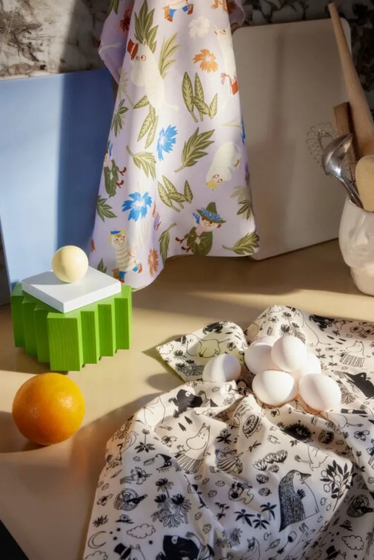 Moomin Arabia Moomin kitchen towel, 50 x 70 cm, off-white