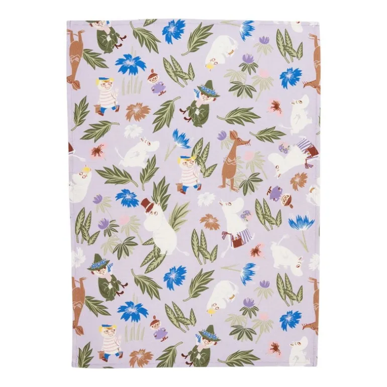 Moomin Arabia Moomin kitchen towel, 50 x 70 cm, purple