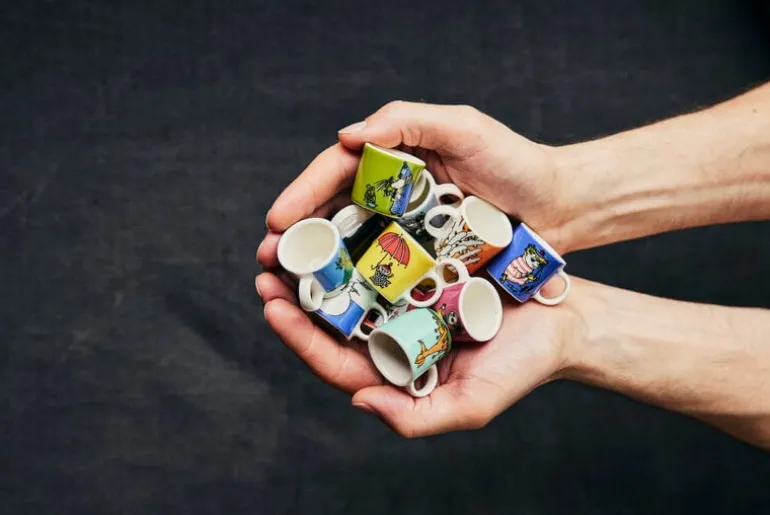 Moomin Arabia Moomin mini mugs, 6 pcs, 3. classics
