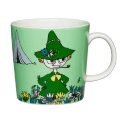 Moomin Arabia Moomin mug, Snufkin, green