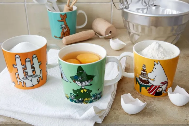 Moomin Arabia Moomin mug, Snufkin, green