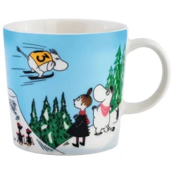 Moomin Arabia Moomin mug, Ski Jumping