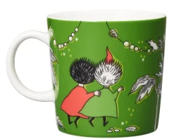 Moomin Arabia Moomin mug, Thingumy and Bob, green