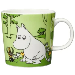 Moomin Arabia Moomin mug, Moomintroll, grass green