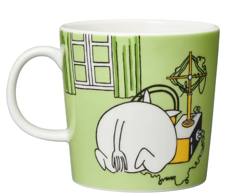 Moomin Arabia Moomin mug, Moomintroll, grass green