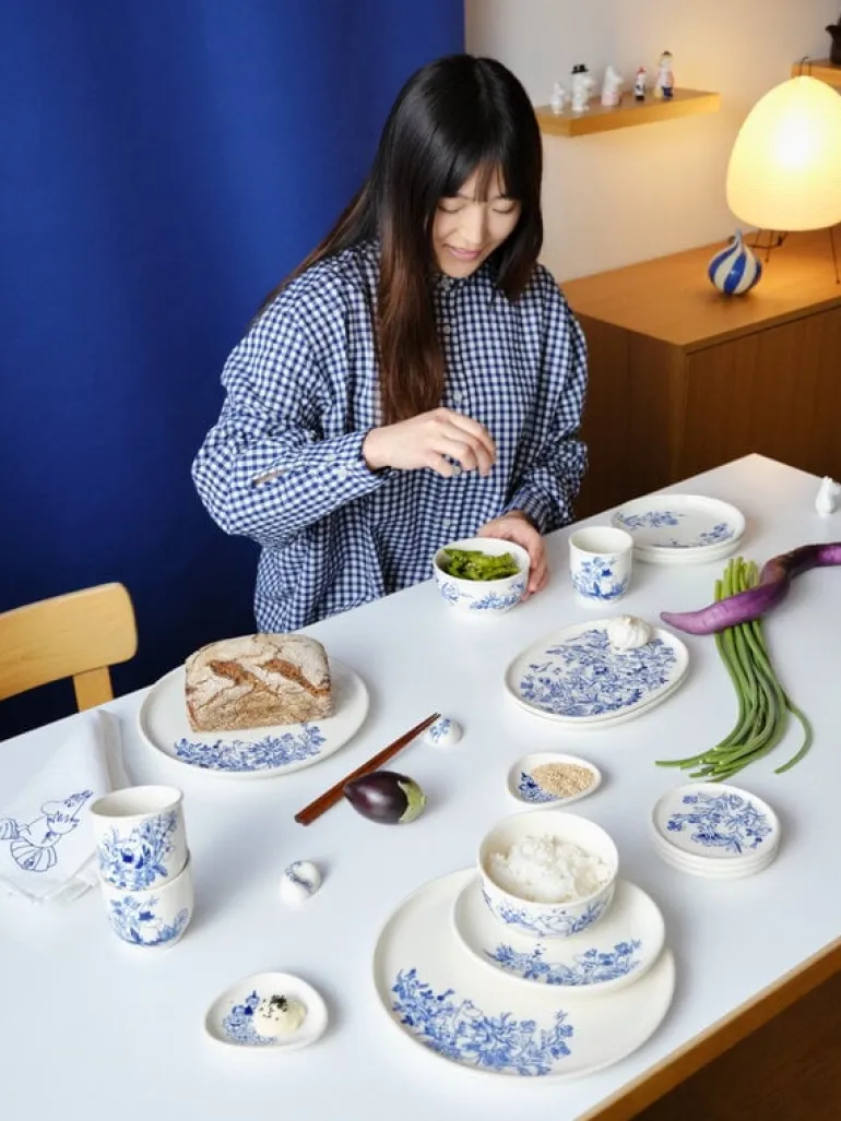 Moomin Arabia Moomin oval plate, 16 cm, Haru