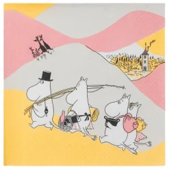 Moomin Arabia Moomin paper napkin, 33 cm, Family time