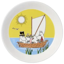 Moomin Arabia Moomin plate set, Bonfire & Sailing