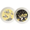 Moomin Arabia Moomin plate set, Yellow & Hurray!