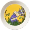 Moomin Arabia Moomin plate, Hemulen, yellow
