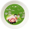Moomin Arabia Moomin plate, Thingumy and Bob, green