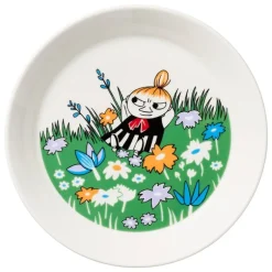 Moomin Arabia Moomin plate, Little My and meadow