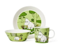 Moomin Arabia Moomin plate, Moomintroll, grass green
