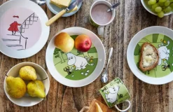 Moomin Arabia Moomin plate, Moomintroll, grass green