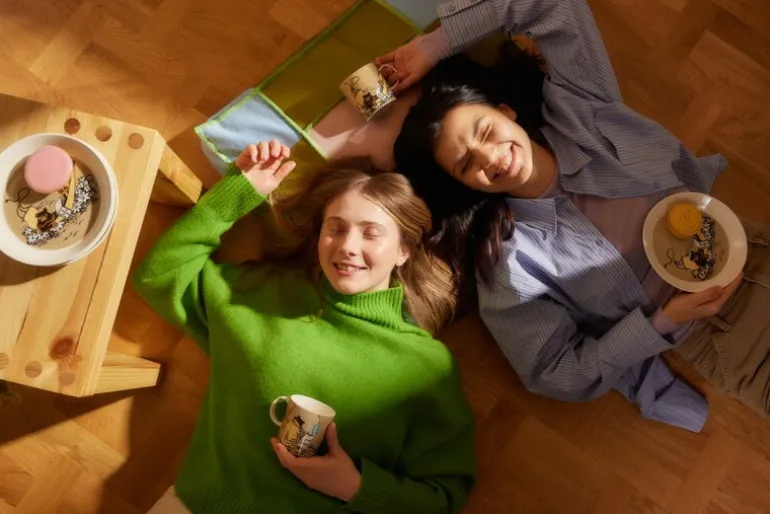 Moomin Arabia Moomin plate, Muskrat, beige