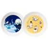 Moomin Arabia Moomin plate set, Office & Winternight