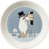 Moomin Arabia Moomin plate, Moominpappa, grey