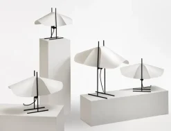 Motarasu Cho table lamp, white - black