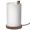 Motarasu Enso table lamp, white - oak