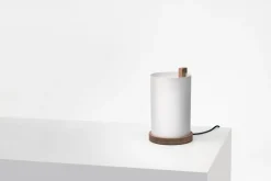 Motarasu Enso table lamp, white - oak