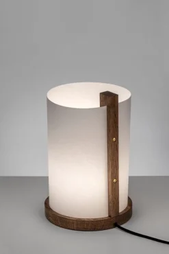 Motarasu Enso table lamp, white - oak