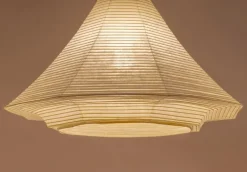 Motarasu Fuji pendant, washi-paper - bamboo