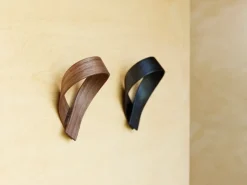 Motarasu Ribbon coat hook, 2 pcs, black