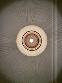 Motarasu Ron pendant, washi-paper - bamboo