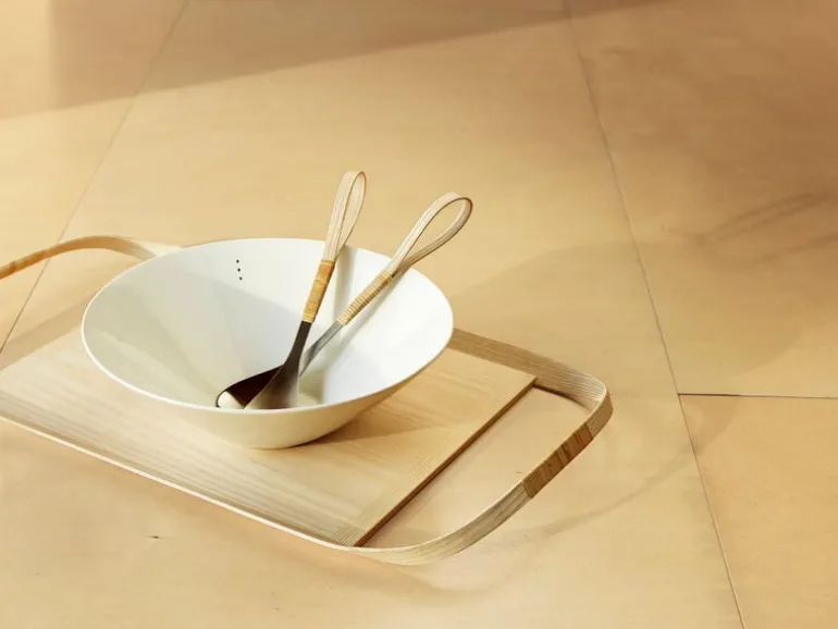 Motarasu Shiro bowl, large, 3 dots, 30 cm, white