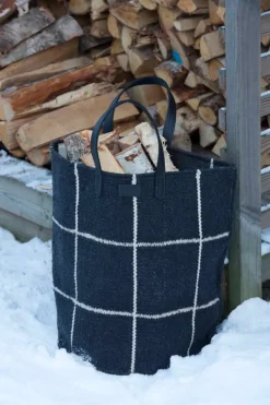 MUM's Big Mama fabric basket, black