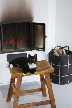 MUM's Big Mama fabric basket, black