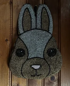 MUM's Bunny wall art, 25 x 28 cm, gold