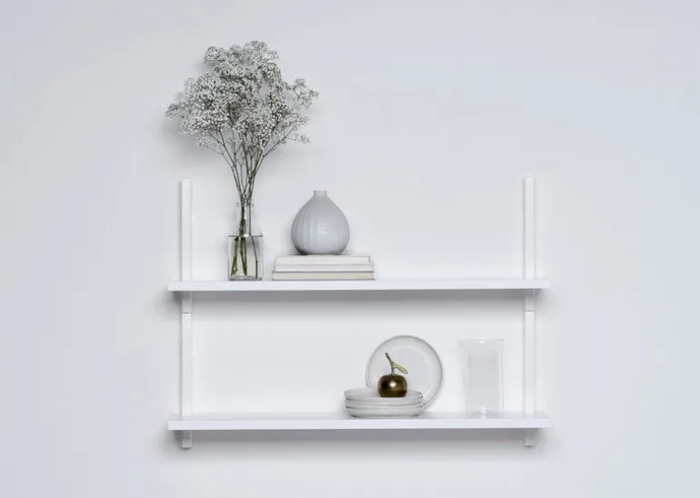 Muoto Collection Sola wall shelf, white