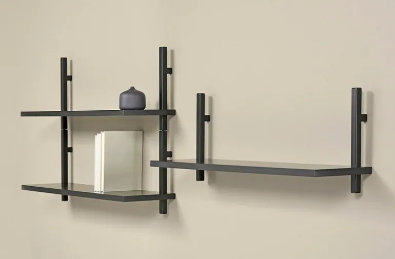 Muoto Collection Sola wall shelf, black