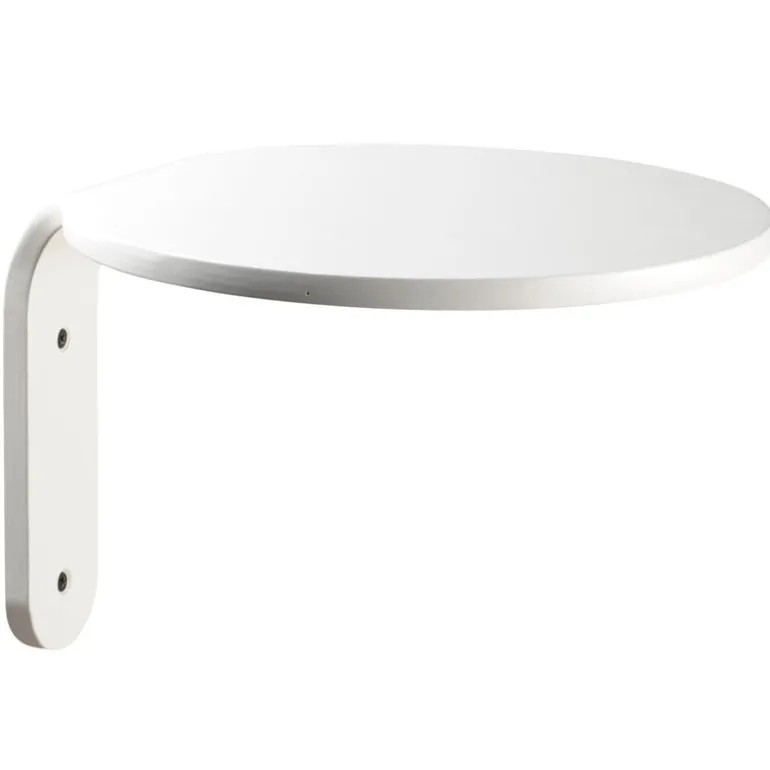 Muoto Collection Turn wall shelf, white